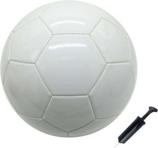 Soccer Ball Size 3 4 5 Pure White DIY Kids Boy Gift Painting Together with Parents Grandparents or Kindergarten Teacher