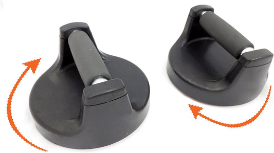 Pushup Rotating Power Bar Grips - Non Slip Swiveling Grip Handle Push up Stands For Fitness Workout Home Gym - Eliminates Strain - 2 pack