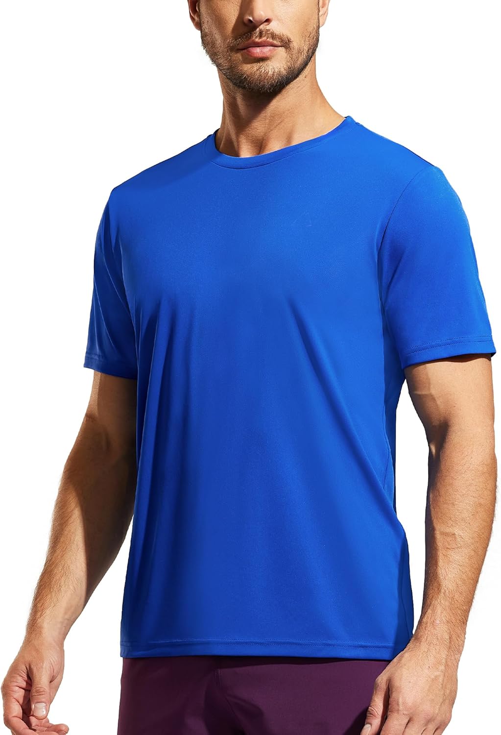 Men Athletic Running Shirts Quick Dry Short Sleeve UPF 50+ Sun Protection UV Fishing Hiking Workout T-Shirts