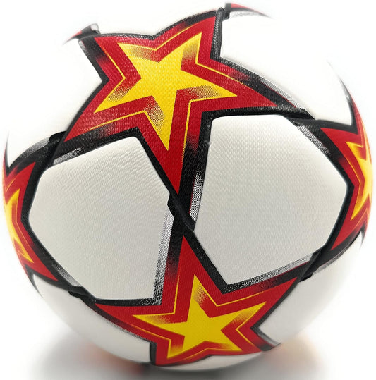 World Cup Quality League Quality Soccer Ball Size 5 Thermally Bonded Match Ball - Official Match Weight- Professional High Grade PU Leather- Pelota de Futbol